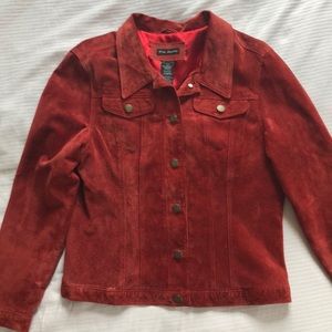 Red suede jacket